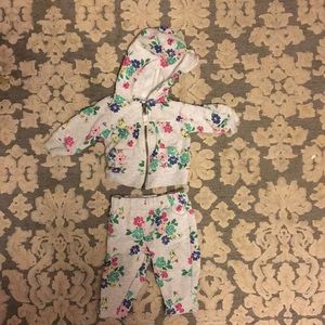 🌸Carters floral Newborn hoodie set